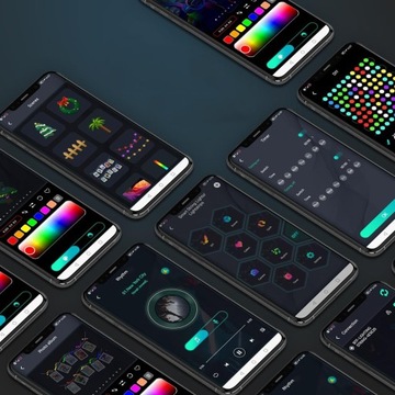 Рождественские елочные гирлянды USB 80LED 10m RGB ЦВЕТНЫЕ УКРАШЕНИЯ ПРИЛОЖЕНИЕ С ПУЛЬТОМ ПУЛЬТА