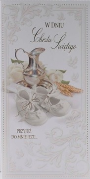 PAMIĄTKA CHRZTU ŚWIĘTEGO KARTKA