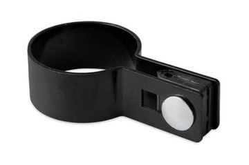 OBEJMA PANELOWA OKRĄGŁA KOŃCOWA FI 42 MM CZARNA RAL 9005 KOMPLET