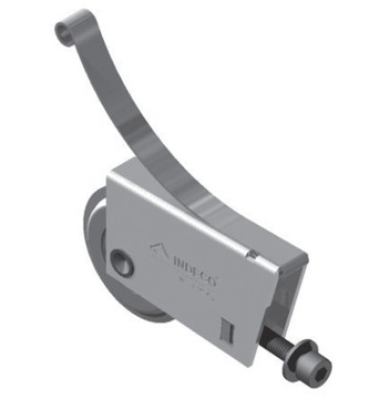 Тележка нижняя, колесо, ролик для раздвижных дверей INDECO - 2 шт.