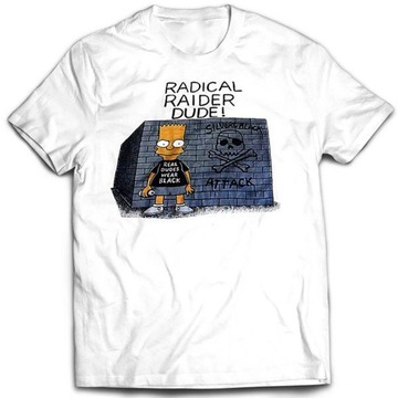 Koszulka Bootleg Bart Raiders Fan Bart Unisex cotton T-shirt