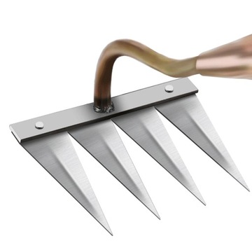 2Pcs Weeding Hoe Rake Harrow 4 Prong 7 Prong