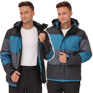 Męska Kurtka Zimowa Narciarska na Narty Na Stok 8.000mm XL