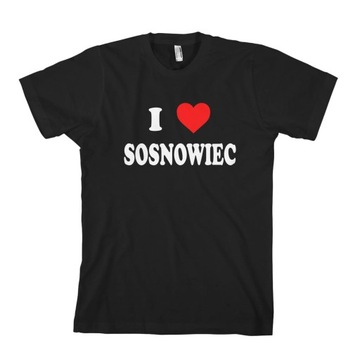I LOVE SOSNOWIEC koszulka męska