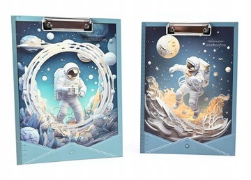 БУФЕР ОБМЕНА ДОСКИ С ЗАЖИМОМ А4 БЛОКНОТ ДЛЯ ПИСАНИЯ КОСМИЧЕСКИЙ КОСМОНАВТ