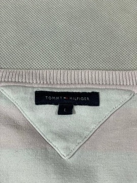 Tommy Hilfiger sweterek damski unikat logo vneck M