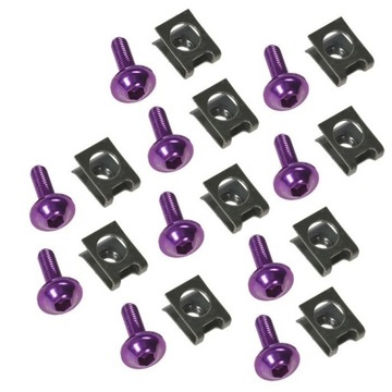 ВИНТ 10 ШТ. М-6 ДЛЯ МОТОЦИКЛА ОБТЕКАТЕЛЬ, ЧЕРНЫЙ