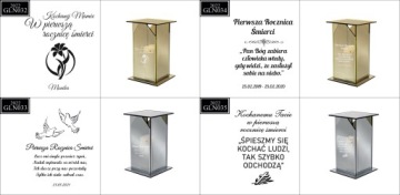 Эксклюзивная зеркальная стеклянная свеча ПЕРСОНАЛИЗИРОВАННАЯ с ГРАВИРОВКОЙ для БАБУШЕК И ДЕДушек