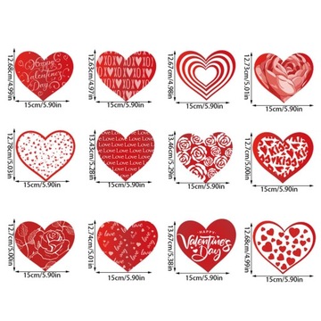 12 подвесных украшений ко Дню святого Валентина, подвеска «Любовь» для