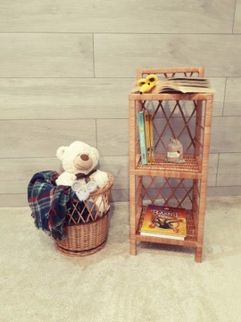 ПЛЕТЕНЫЙ ШКАФ (стеллаж, полка) - 3 ПОЛКИ, 75 см