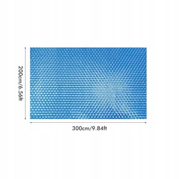 FOLIA BĄBELKOWA POKRYWA SOLARNA DO BASENU 3x2m