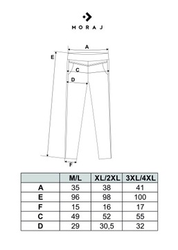 БРЮКИ ЧИНОС ЖЕНСКИЕ ЭЛЕГАНТНЫЕ, МОДНЫЕ ЧЕРНЫЕ MORAJ, размеры XL/XXL