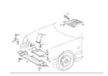 OPĚRADLO UKOSNA MERCEDES E TŘÍDA W210 A2105240047