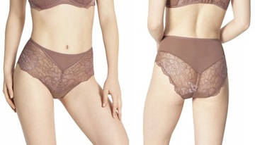 Triumph majtki damskie wysokie brązowe Peony Florale Maxi rozmiar 38 (M)