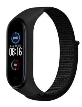 Xiaomi mi Band 3/4/5/6/7 черный нейлоновый ремешок выберите другие цвета