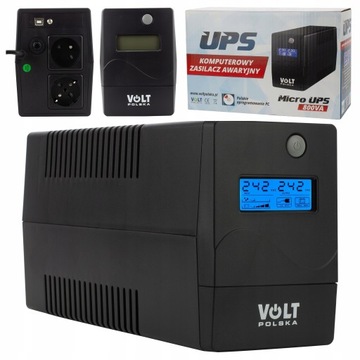 ZASILACZ AWARYJNY UPS 800VA 480W LCD + PROGRAM