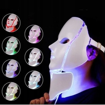 СВЕТОДИОДНАЯ МАСКА 7 ЦВЕТОВ СВЕТОДИОДНАЯ МАСКА СВЕТОТЕРАПИЯ ПОДХОДИТ ДЛЯ ЛИЦА И ШЕИ
