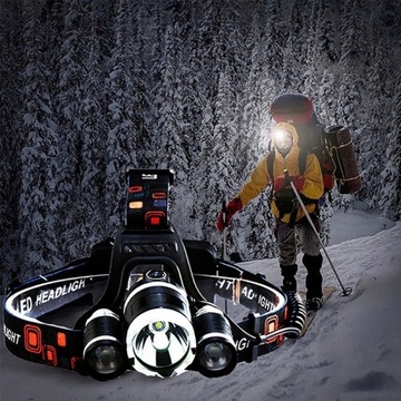 МОЩНЫЙ 3XLED SURVIVAL CREE АККУМУЛЯТОРНЫЙ ТАКТИЧЕСКИЙ СВЕТОДИОДНЫЙ ФОНАРЬ