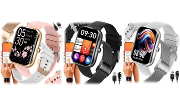 SMARTWATCH ZEGAREK POLSKIE MENU ROZMOWY SPORT SMART WATCH MĘSKI ORAZ DAMSKI