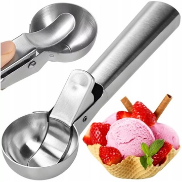 Łyżka do lodów gałkowinica do porcjowania 5cm puree ziemniaków ryżu owoców