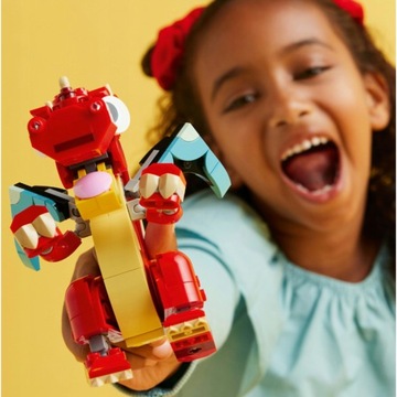 LEGO Creator 3в1 Динозавр T-REX 31058 и Красный дракон 31145 ко Дню защиты детей