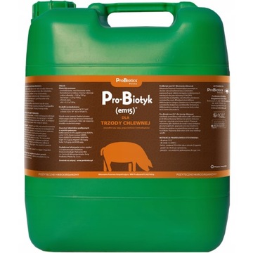 PRO-BIOTYK EM15 20L DLA TRZODY CHLEWNEJ PROBIOEMY PROBIOTYK EM-15 ODPORNOŚĆ