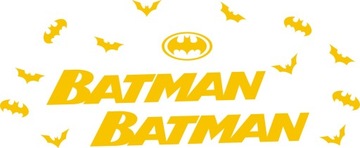 BATMAN Nietoperze naklejki rower 160-3B KOLORY