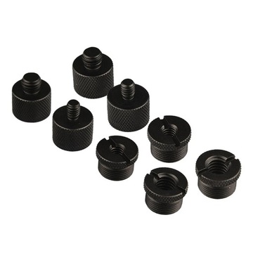 8 Pieces Mic Stand Adapter for Camera Tripod Mount Non Slip and Knurled