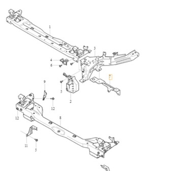 VOLVO XC40 PRAVÝ DRŽÁK VÝZTUHA ČELNÍ OE