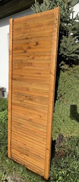płot żaluzjowy pełny panel solidny 180x70cm rudy