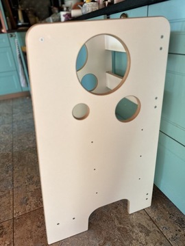 Кухонная помощница детская кухонная помощница, регулируемая платформа, натуральный МДФ