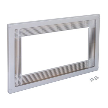 Emuca Ramka do osadzenia kuchenki mikrofalowej w meblach, M60, Kolor Inox