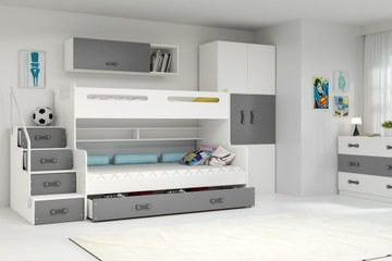 Кровать MAX 3-ярусная 200х120 детская