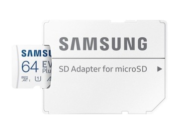 SAMSUNG EVO+ 64 ГБ micro SDXC UHS U3 V10 A1 130 МБ