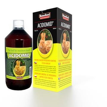 Acidomid 1 litr Królik STOP KOKCYDIOZIE zakwasza