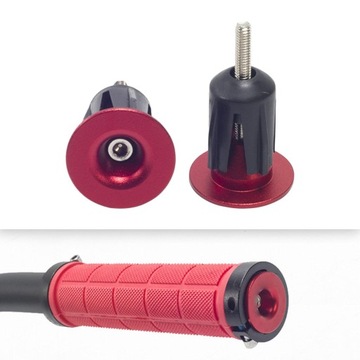 2шт красные заглушки на руль велосипеда из алюминиевого сплава