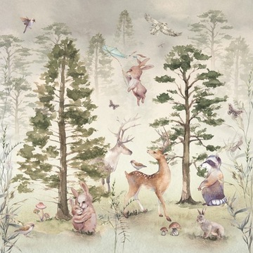 Tapeta dla dzieci las, leśny pokój 150x150