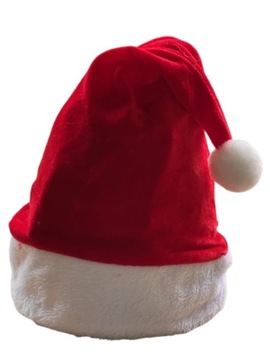 CZAPKA MIKOŁAJA PRZEBRANIE PLUSZOWA