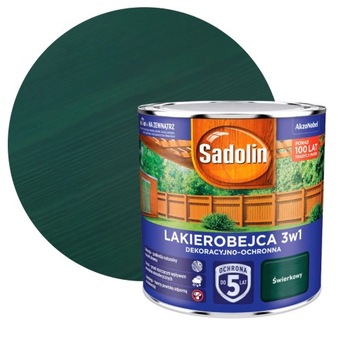 SADOLIN LAKIEROBEJCA 3W1 DEKORACYJNO-OCHRONNA Świerkowy 2,5L