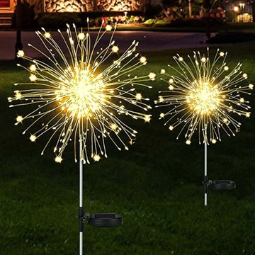 2x СОЛНЕЧНАЯ ЛАМПА ДЛЯ САДОВОГО УКРАШЕНИЯ ОДУВШИНКИ 150 LED