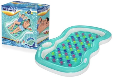 UŻY MATERAC DMUCHANY DWUOSOBOWY PLAŻOWY DO PŁYWANIA WODY SPANIA BESTWAY >