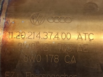 КАТАЛИТИЧЕСКИЙ НЕЙТРАЛИЗАТОР AUDI A5 8W 1.4 8W0131703AE