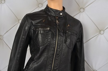 9893 KURTKA BIKER STÓJKA SKÓRA NATURALNA 38/M