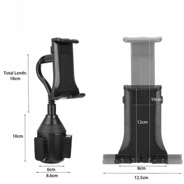 SOLIDNY UCHWYT DO SAMOCHODU BUSA NA TELEFON TABLET 4-13