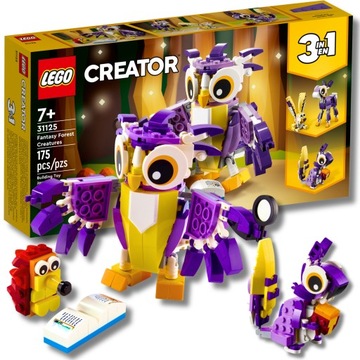 LEGO KLOCKI CREATOR FANTASTYCZNE LEŚNE STWORZENIA SOWA ZESTAW NA PREZENT
