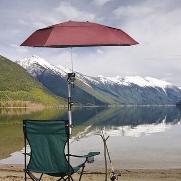 Parasol na krzesło plażowe z czerwoną podwójną warstwą