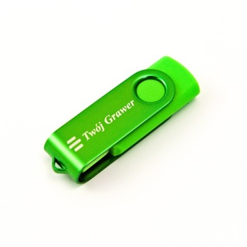 TWISTER pendrive 2 GB z grawerem logo lub tekstu ZESTAW 10 SZT.