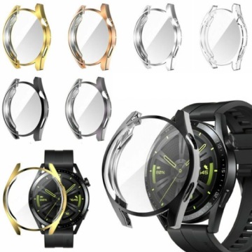 СИЛИКОНОВЫЙ МЕТАЛЛИЧЕСКИЙ КОРПУС ДЛЯ ЧАСОВ HUAWEI GT3 GT 3 46 мм