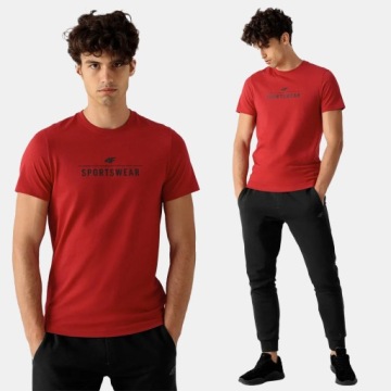 KOSZULKA MĘSKA 4F T-SHIRT BAWEŁNIANY SPORTOWY NA CO DZIEŃ SS23M539