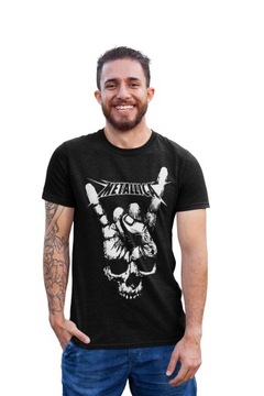 KOSZULKA DAMSKA BAWEŁNIANA ZESPÓŁ MUZYCZNY METALLICA GITARA T-Shirt